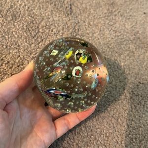 Vintage Glass Paperweight